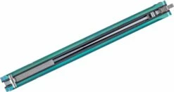 Hom Design Chimera Premium Balisong Butterfly Knife 4.75″ CPM-S35VN Satin Blade, Teal Titanium Handles With Carbon Fiber Liners -SANFORD CUSTOM KNIVES Sales HOMCHMPRTLnb