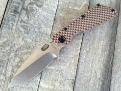 Strider SMF Coyote Brown G-10 Gunner Grip (3.9″ S30V)
