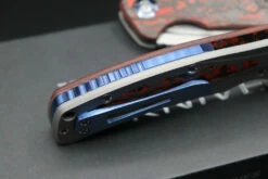 Reate Knives Horizon D Lava Flow Fat Carbon & Chad Nichols MokuTi Exclusive W/ Silver Hardware -SANFORD CUSTOM KNIVES Sales IMG 7254 1024x