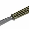 Kershaw 5150ODBW Lucha Balisong Butterfly Knife 4.6″ BlackWashed Sandvik 14C28N Clip Point Blade, OD Green Stainless Steel Handles 1 Kershaw 5150ODBW Lucha Balisong Butterfly Knife 4.6″ BlackWashed Sandvik 14C28N Clip Point Blade, OD Green Stainless Steel Handles -SANFORD CUSTOM KNIVES Sales KS5150ODBW 1