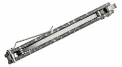 Mantis Dexter BladeXchange Balisong Butterfly Knife 4.33″ 154CM Satin Sheepsfoot Blade, Milled Bead Blasted Titanium Handles -SANFORD CUSTOM KNIVES Sales MNTBALIDEXTER 5