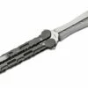 Mantis Mothra BladeXchange Balisong Butterfly Knife 4.45″ 154CM Satin Single-Edge Dagger Blade, Milled Bead Blasted Titanium Handles -SANFORD CUSTOM KNIVES Sales MNTBALIMOTHRA 2 1