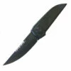 Paragon Phoenix Flat Dark Earth Gravity Knife Black Drop Point Top Serrated 1 Paragon Phoenix Flat Dark Earth Gravity Knife Black Drop Point Top Serrated -SANFORD CUSTOM KNIVES Sales Paragon Phoenix Black Gravity Knife Black Drop Point Top Serrated