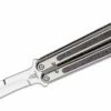 Sam Eddleman Custom Weehawk Balisong Butterfly Knife 4.25″ N690 Full Polished Blade, Polished Titanium Handles With Purple/Black FatCarbon Inlays With Latch -SANFORD CUSTOM KNIVES Sales SEKWHBSMPBP 1