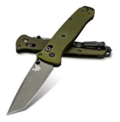 Benchmade Bailout AXIS Lock Knife Green Aluminum (3.4″ Gray) 537GY-1
