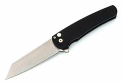 Pro-Tech Malibu Reverse Tanto Flipper Knife Black (3.3″ Stonewash)