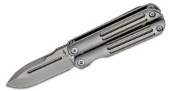 Terrain 365 Mini-Butterfly Balisong Folding Knife 2.125″ M390 Spear Point Blade, Titanium Handles, Latch And Clip – 10602