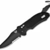 Benchmade Triage AXIS Lock Automatic Knife (3.58″ Black Serr) 9170SBK -SANFORD CUSTOM KNIVES Sales benchmade auto triage 9170sbk black serr thumb